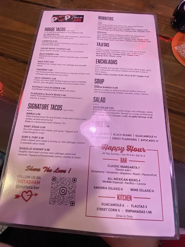 Menu_POP Taco & Bar_Dumont, NJ_image_old_1