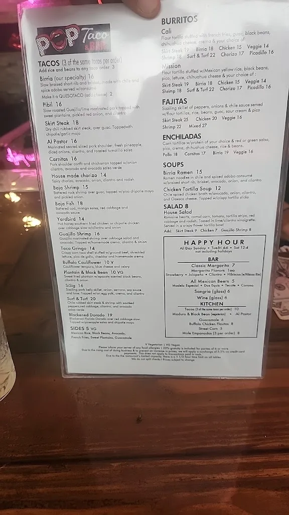 Menu_POP Taco & Bar_Dumont, NJ_image_old_2