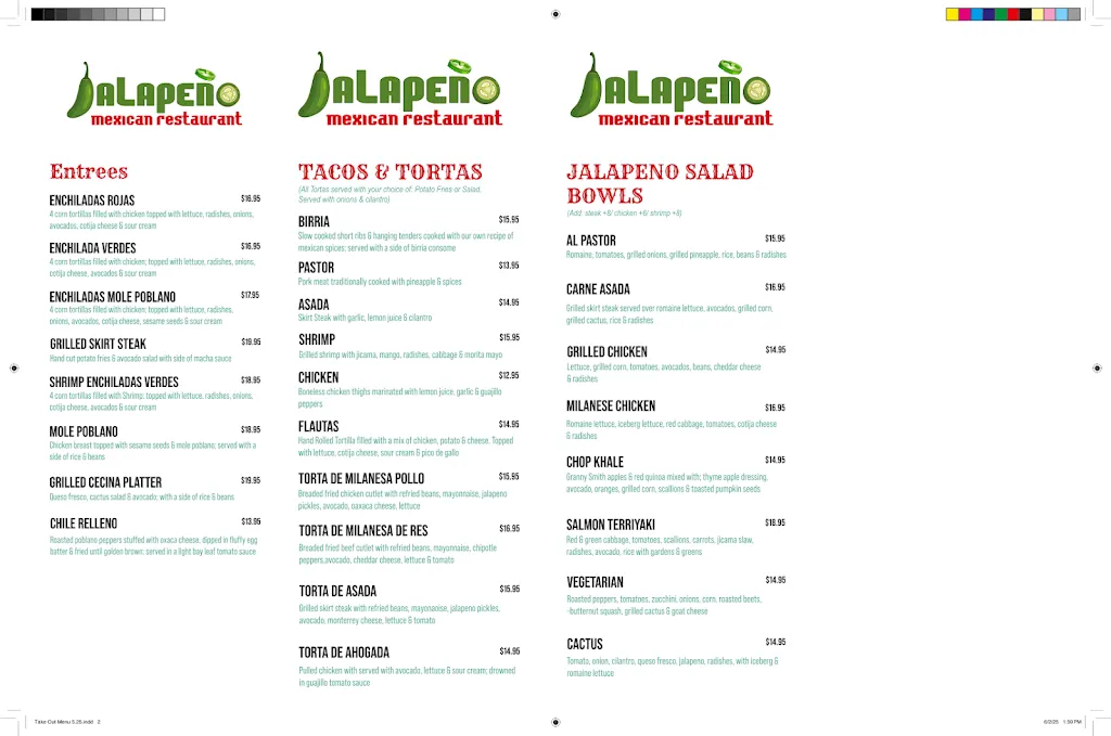 Menu_Jalapeño restaurant_Dumont, NJ_image_old_2
