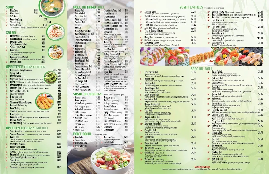 Menu_Bamboo Sushi & Hibachi_Dumont, NJ_image_old_3