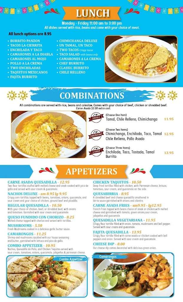Menu_La Cierrita Jerome Mexican Restaurant_Jerome, ID_image_old_2