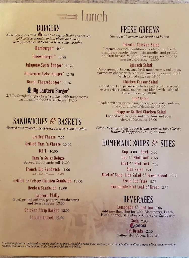 Menu_Rusty Lantern Diner_Ucon, ID_image_old_2