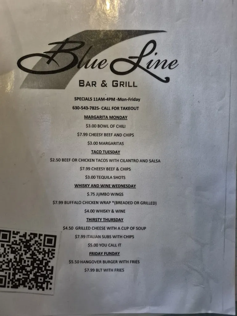 Menu_Blue Line Bar & Grill_Addison, IL_image_old_2