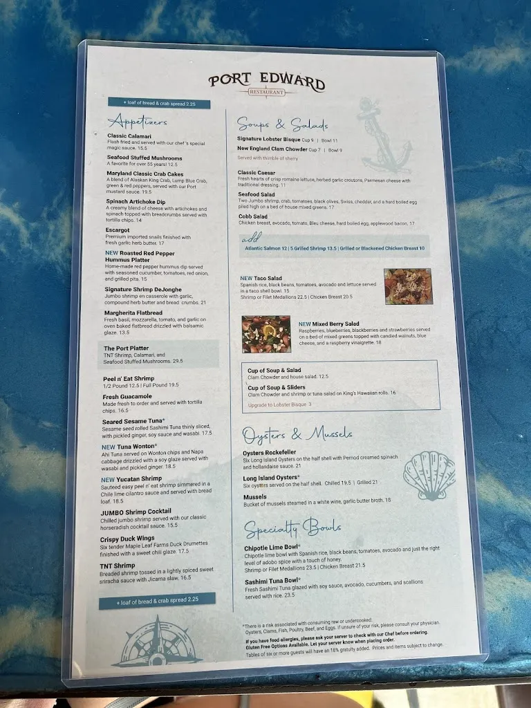 Menu_Port Edward Restaurant_Algonquin, IL_image_old_2