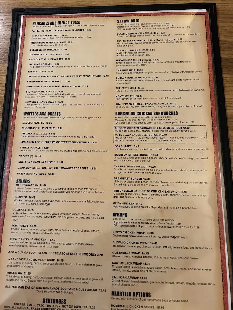 Menu_The Vegas Café_Antioch, IL_image_old_1