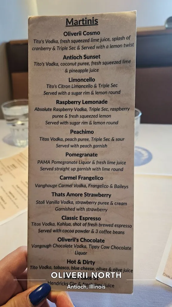Menu_Oliverii North_Antioch, IL_image_old_1