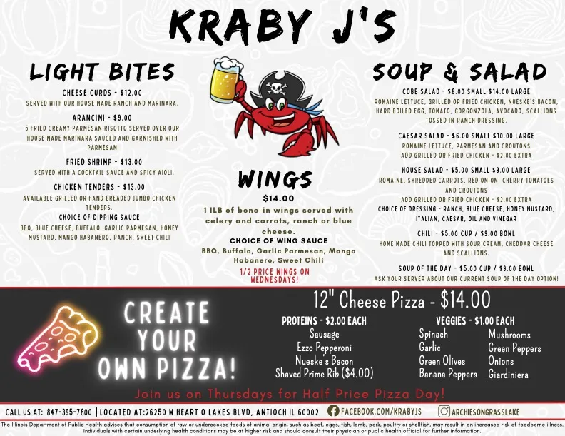 Menu_Kraby J's_Antioch, IL_image_old_2