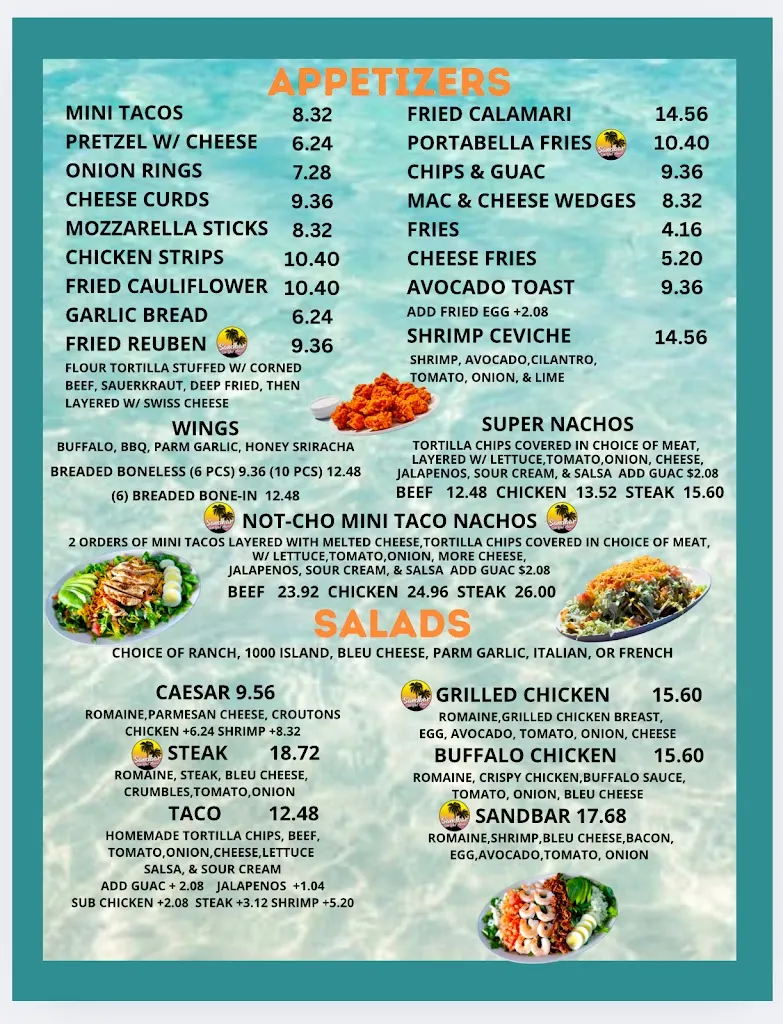 Menu_Sandbar on Lake Marie_Antioch, IL_image_old_2