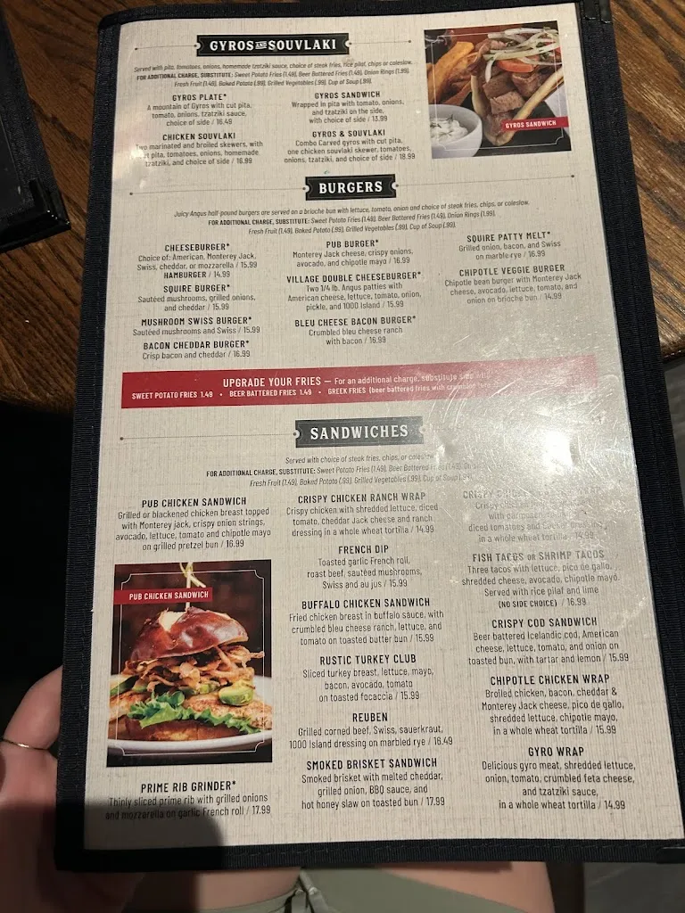 Menu_The Village Squire (McHenry)_McHenry, IL_image_old_3