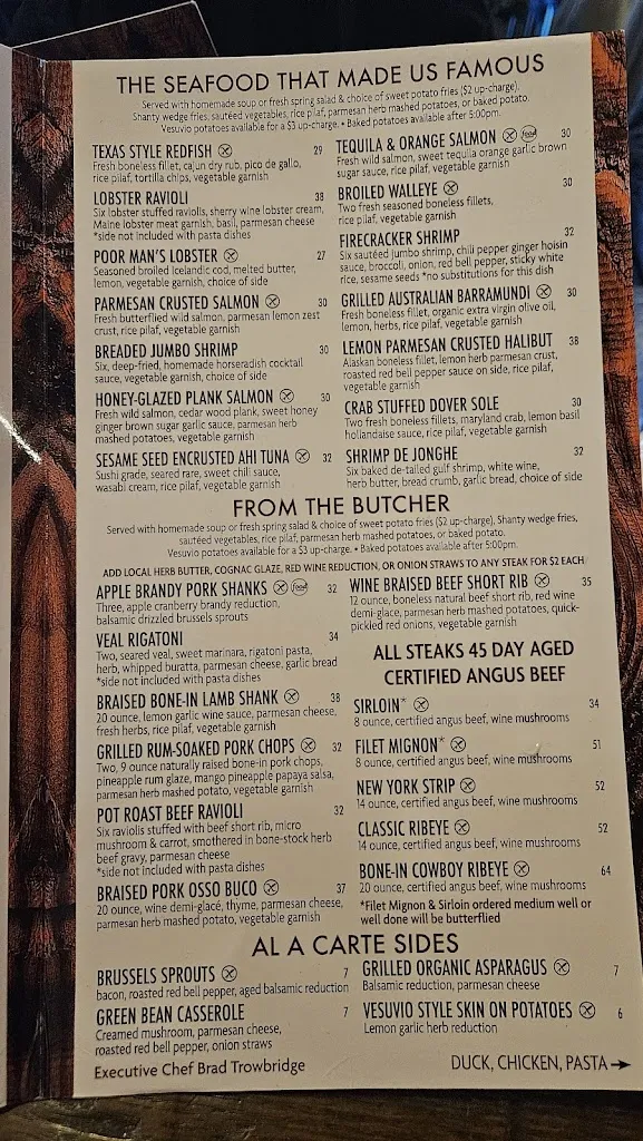 Menu_The Shanty Restaurant_Wadsworth, IL_image_old_2