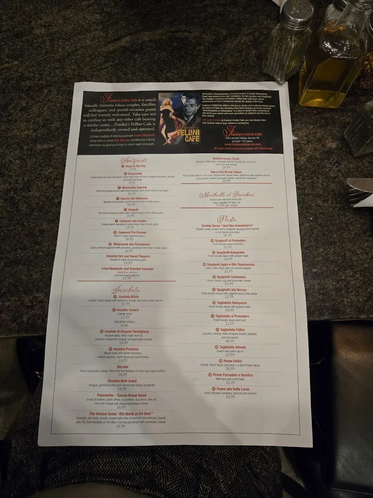 Menu_Frankie's Fellini Cafe_Berwyn, PA_image_old_3