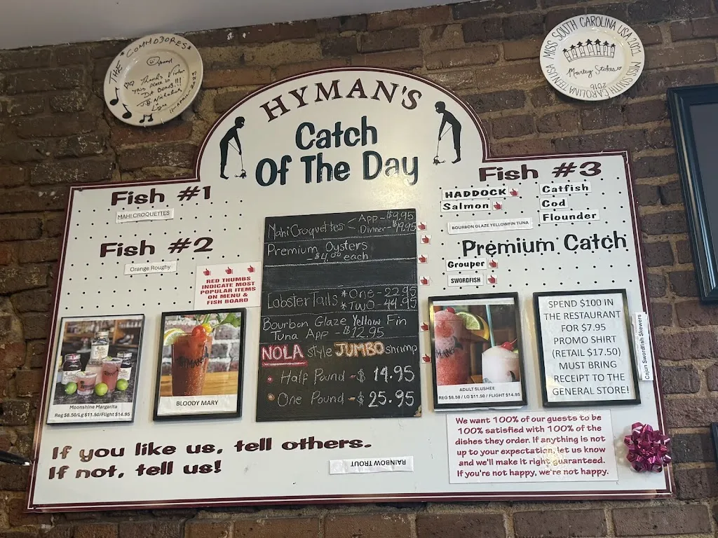 Menu_Hyman's Seafood_Charleston, SC_image_old_1