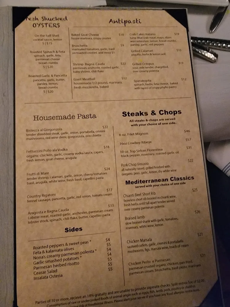 Menu_Pesciolino Osteria_Channahon, IL_image_old_3