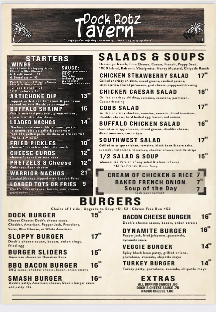 Menu_Dock Rotz Tavern_Minooka, IL_image_old_2