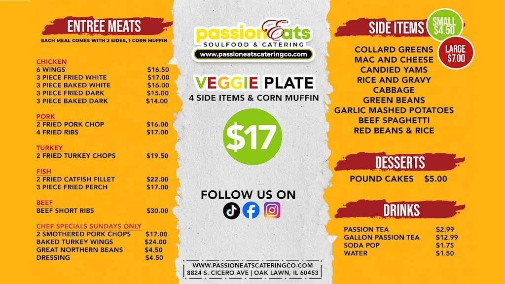 Menu_PassionEats Soul Food Restaurant and Catering_Oak Lawn, IL_image_old_1