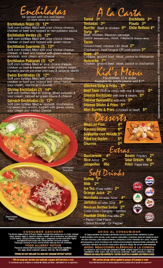 Menu_Habanero Mexican Fine Cuisine_Joliet, IL_image_old_1