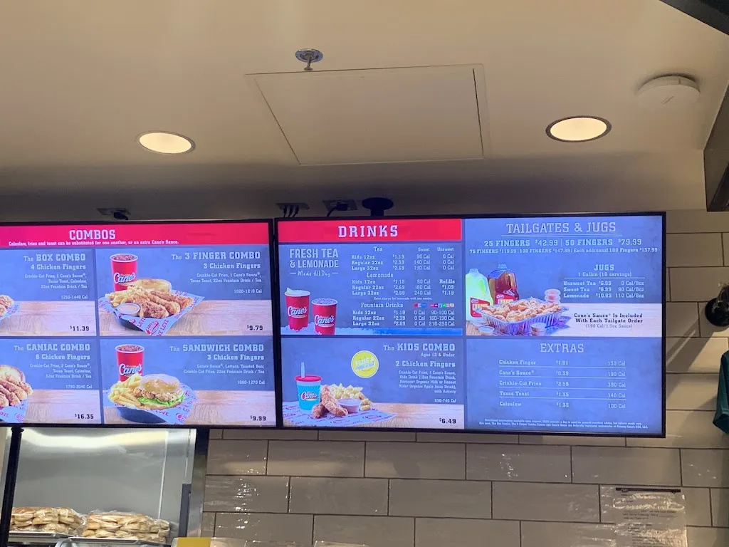 Menu_Raising Cane's Chicken Fingers_Joliet, IL_image_old_2