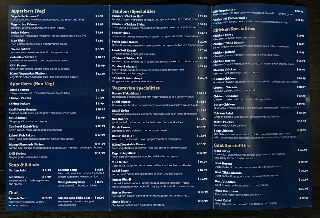 Menu_SHREE INDIAN CUISINE_Crest Hill, IL_image_old_1
