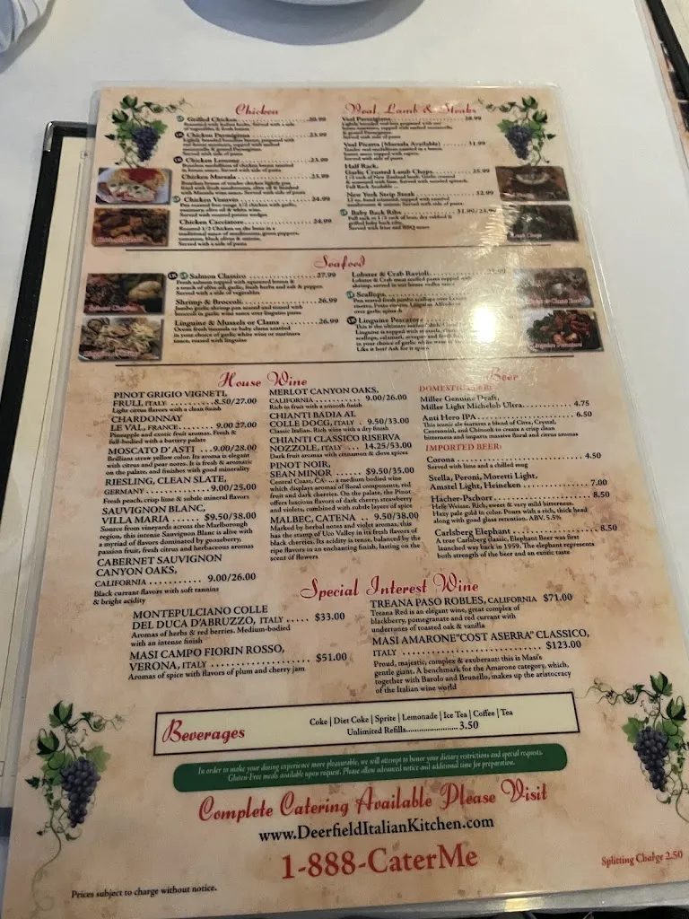 Menu_Deerfield Italian Kitchen_Deerfield, IL_image_old_3