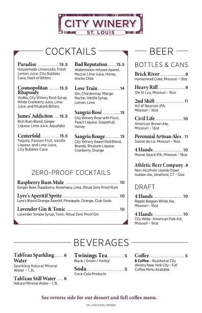 Menu_City Winery St. Louis_St. Louis, MO_image_old_1