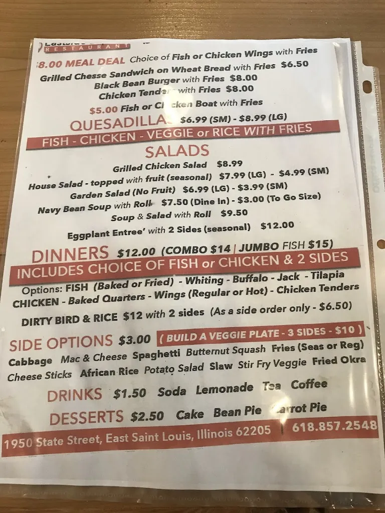 Menu_Eastside Express Restaurant_East St Louis, IL_image_old_1
