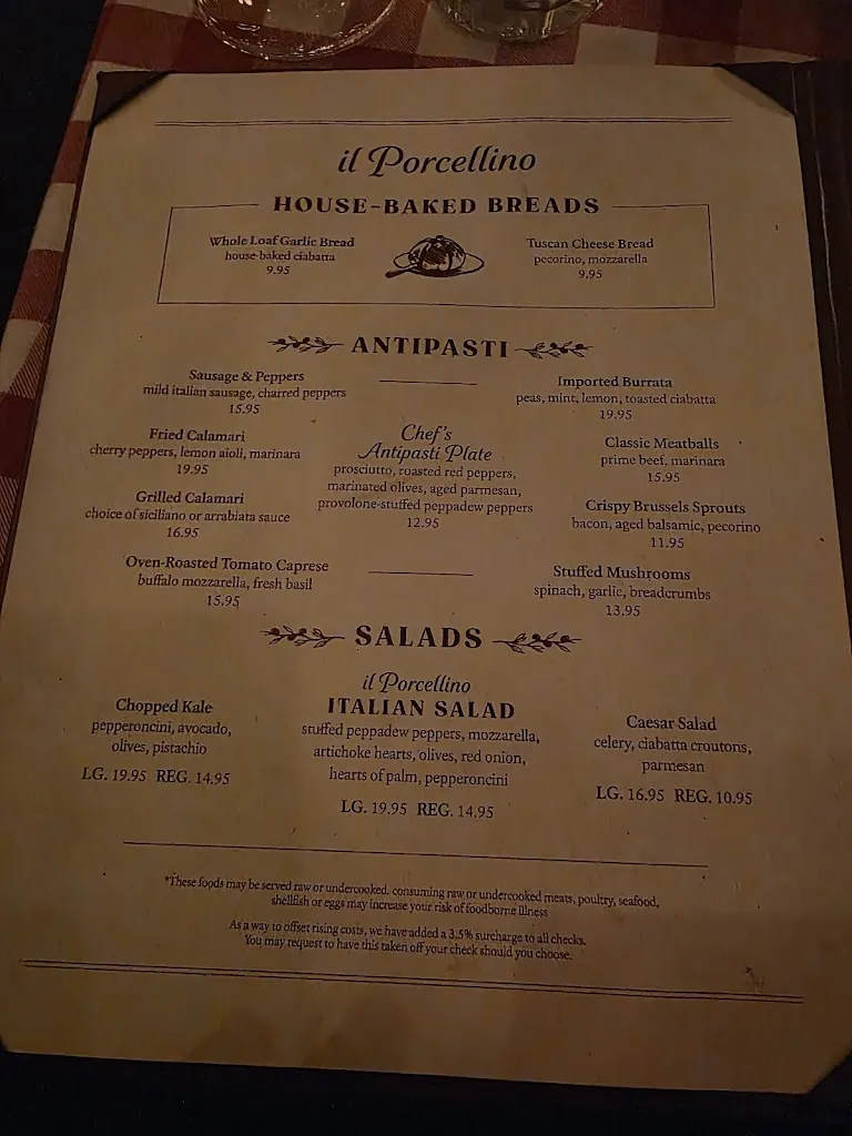 Menu_Il Porcellino_Chicago, IL_image_old_1