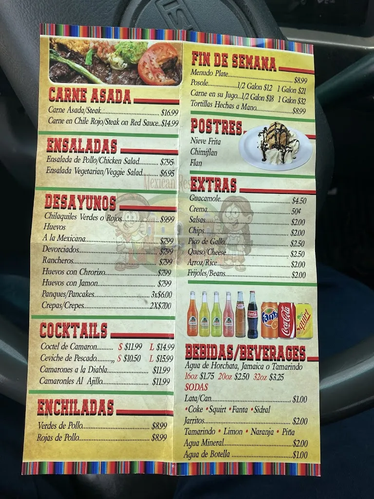 Menu_La Pasadita_Elwood, IL_image_old_2