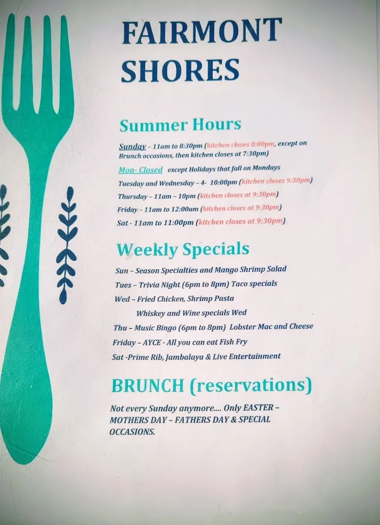 Menu_Fairmont Shores_Lake Villa, IL_image_old_3