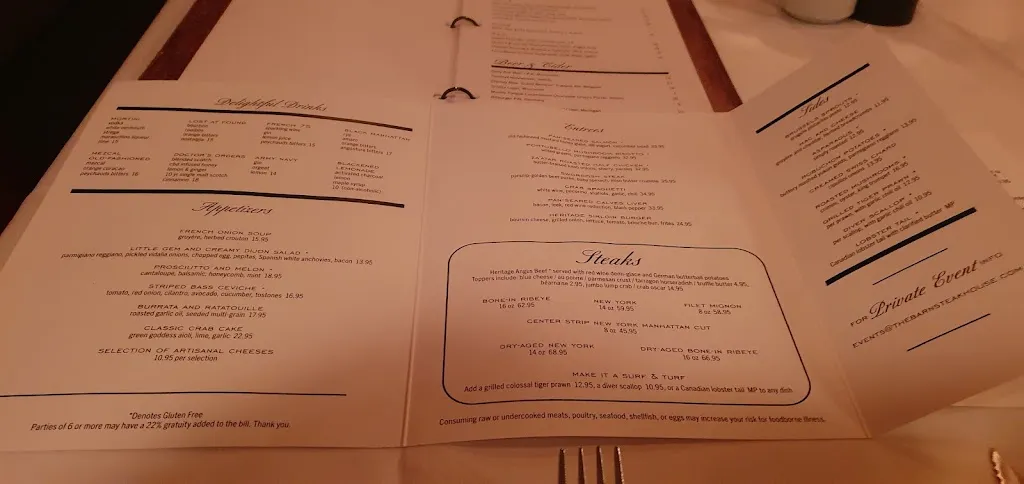 Menu_The Barn Steakhouse_Evanston, IL_image_old_2