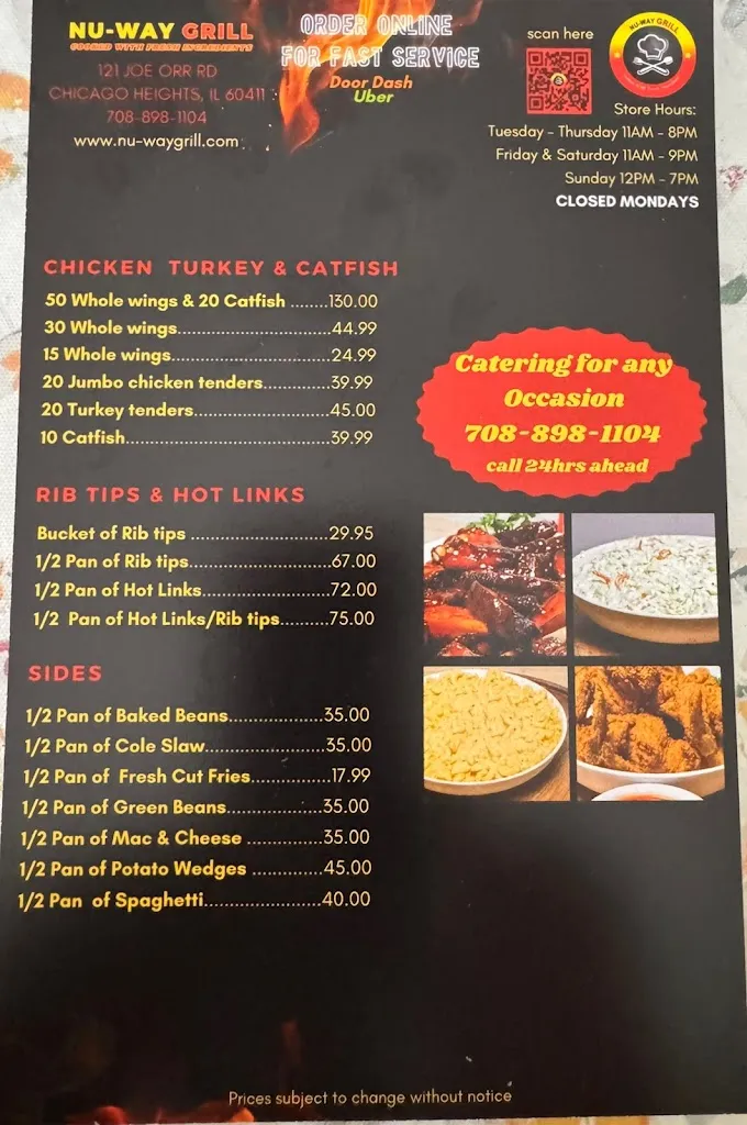 Menu_Nu Way Grill_Chicago Heights, IL_image_old_1