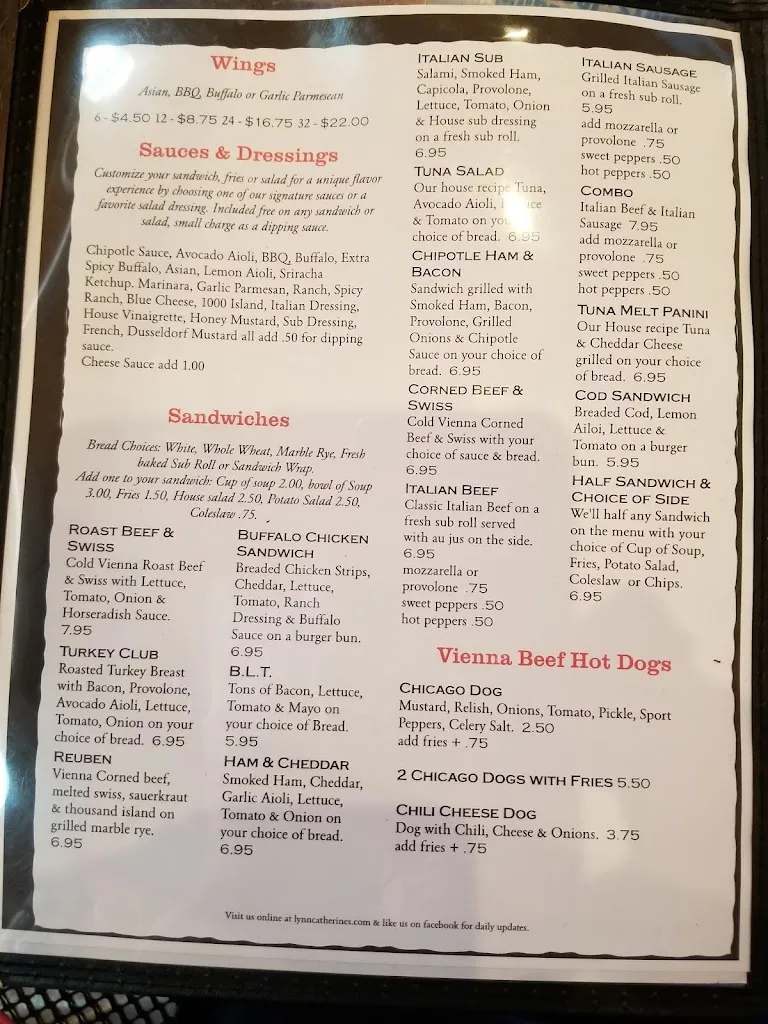 Menu_Lynn Catherines_Fox Lake, IL_image_old_2