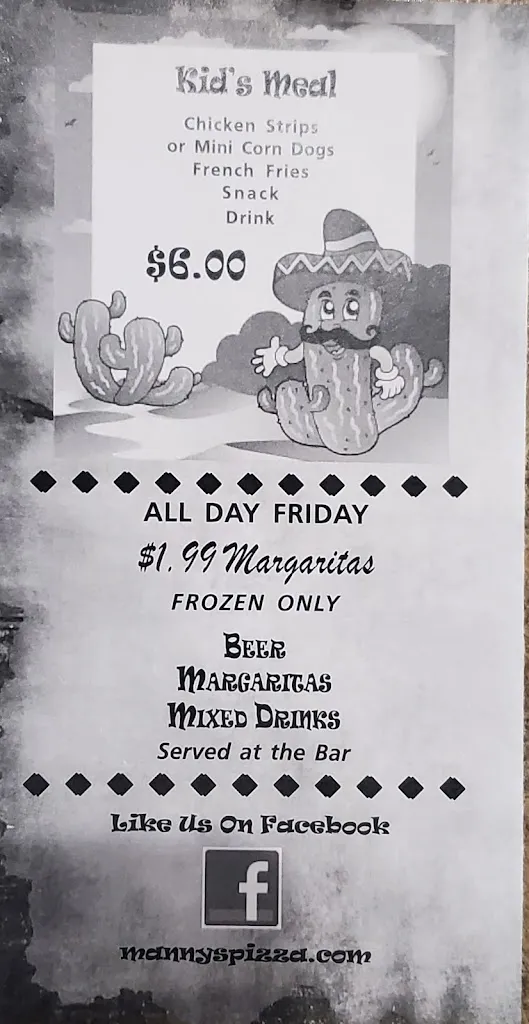 Menu_Manny's Too_Fulton, IL_image_old_2