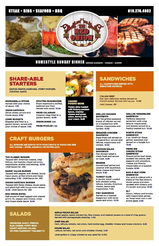 Menu_The Red Onion_Equality, IL_image_old_2
