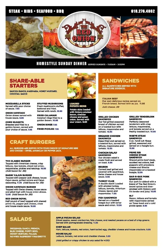Menu_The Red Onion_Equality, IL_image_old_3