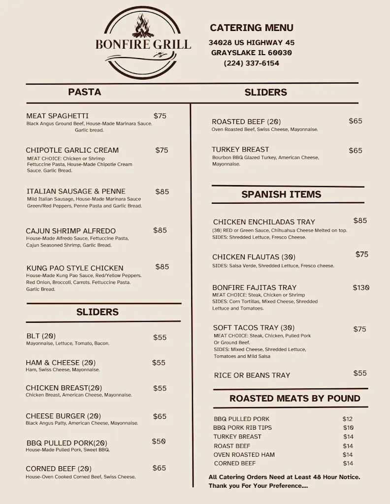 Menu_Bonfire Grill_Grayslake, IL_image_old_3
