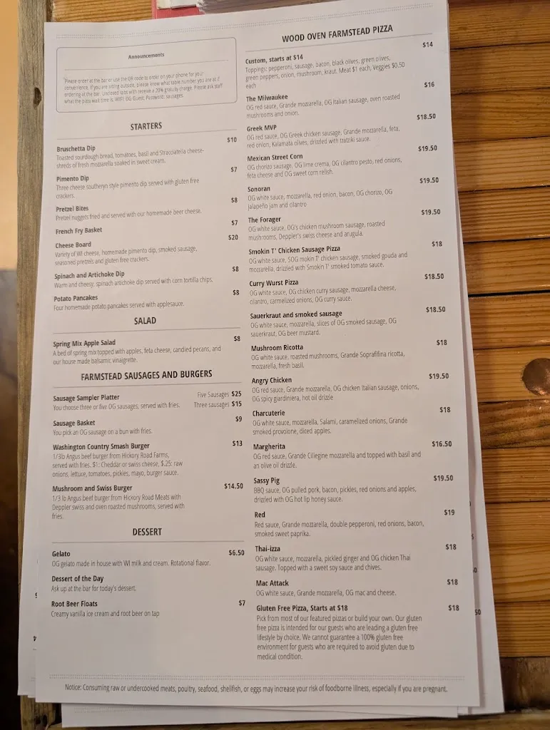 Menu_Old Germantown_Germantown, WI_image_old_3
