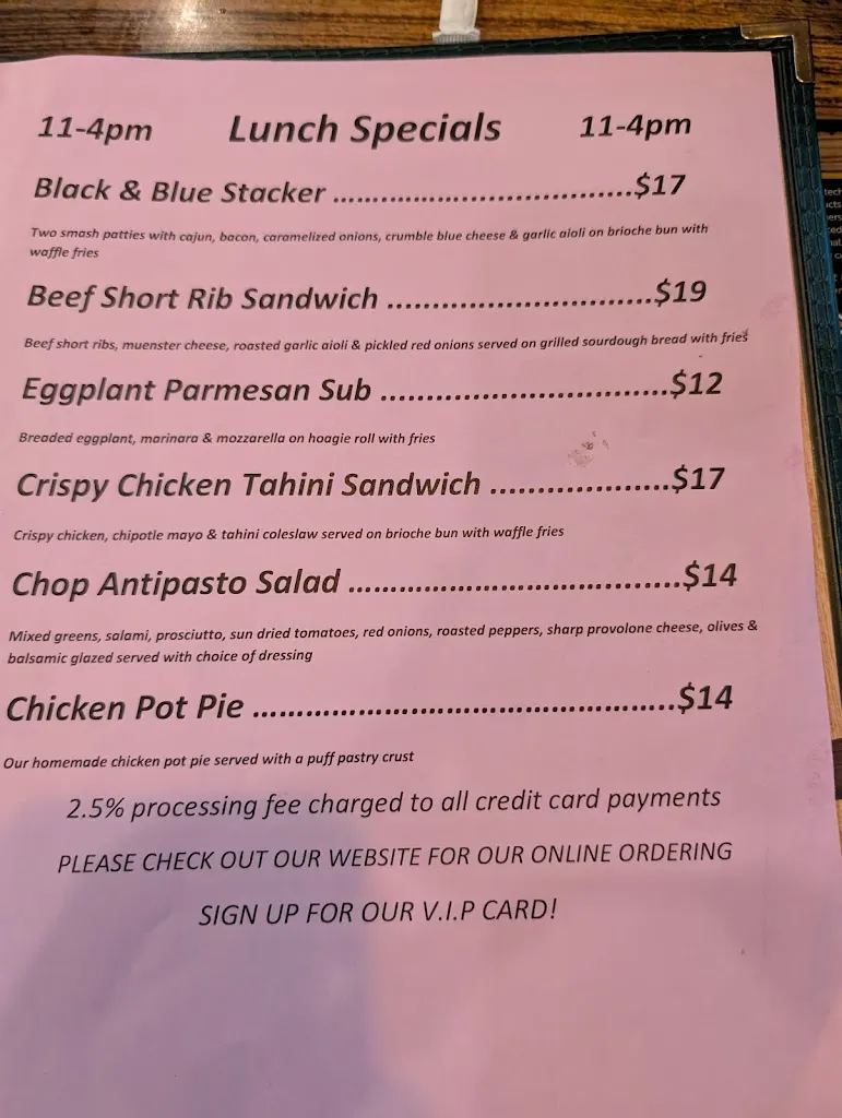 Menu_Caffrey's_Forked River, NJ_image_old_1