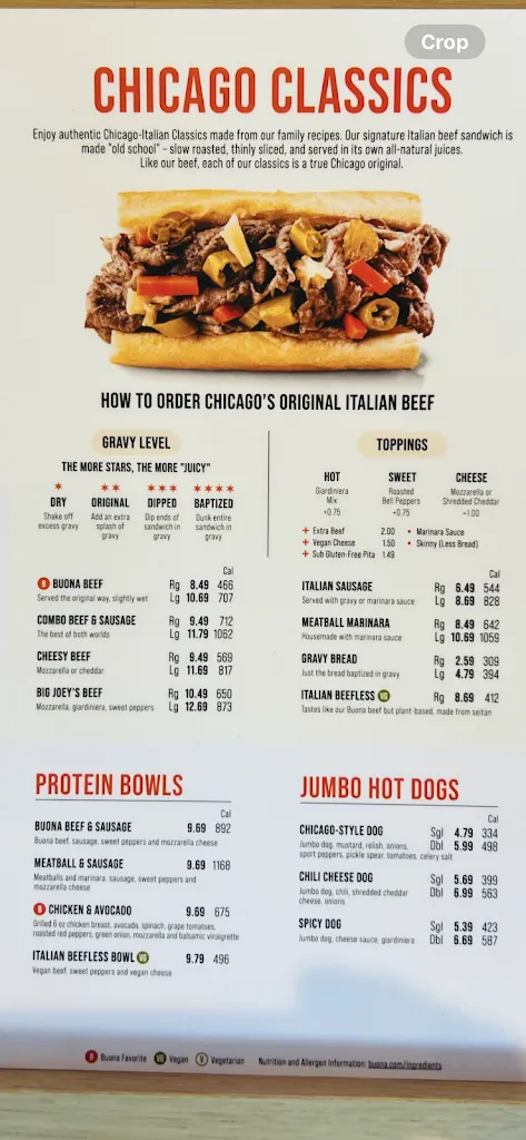 Menu_Buona_Gurnee, IL_image_old_2