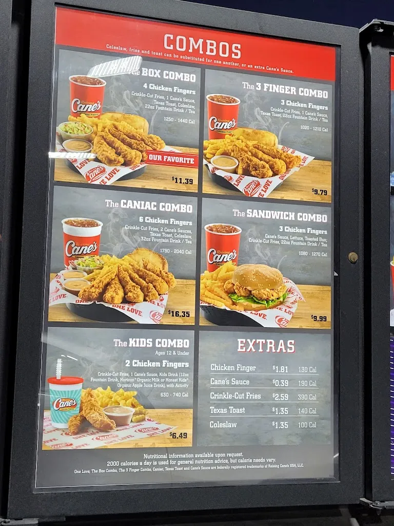 Menu_Raising Cane's_Gurnee, IL_image_old_3