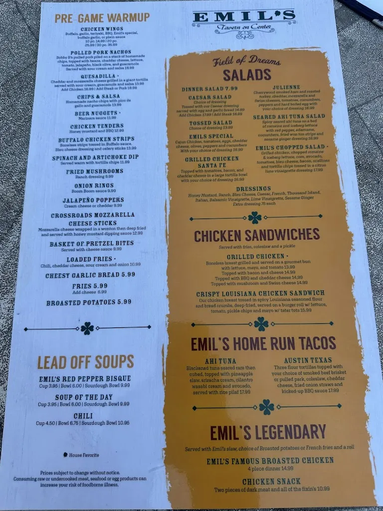 Emil's Tavern on Center restaurante en Grayslake, IL