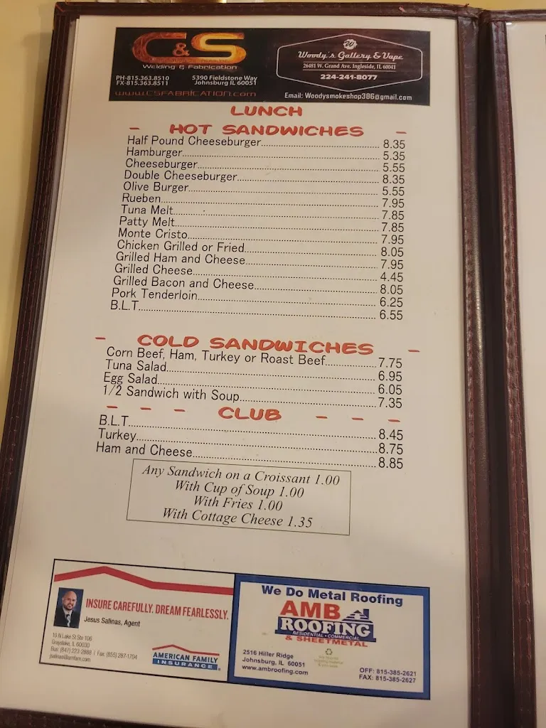 Menu_Fred's Diner_Grayslake, IL_image_old_3