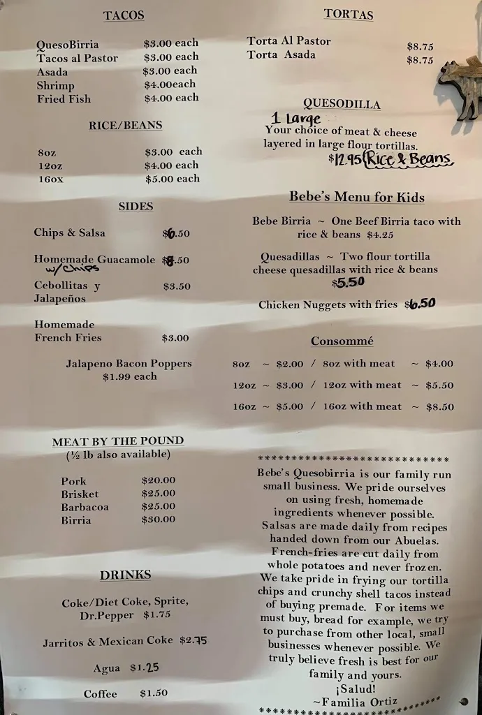 Menu_Texas Bebe's Quesobirria_Grayslake, IL_image_old_3