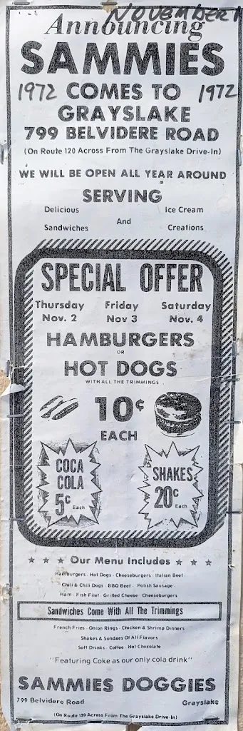 Menu_Sammies Grayslake_Grayslake, IL_image_old_2