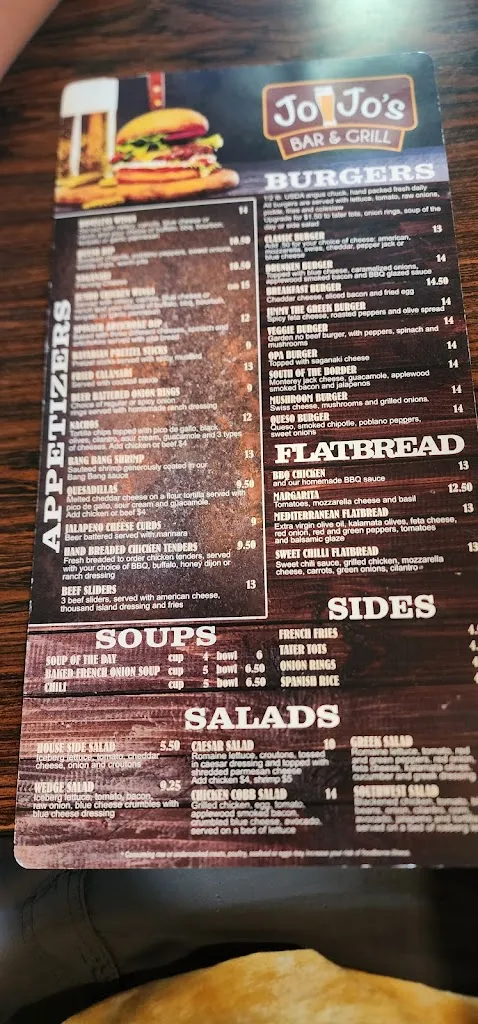 Menu_JoJo's Bar & Grill_Grayslake, IL_image_old_3