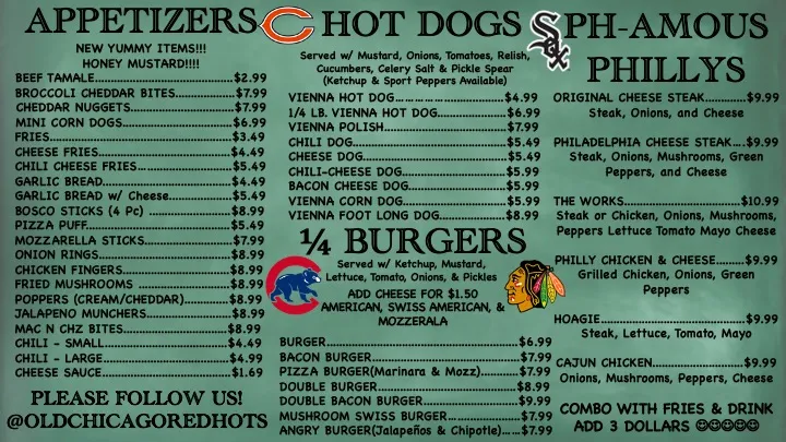 Menu_Old Chicago Red Hots of Hainesville_Hainesville, IL_image_old_2