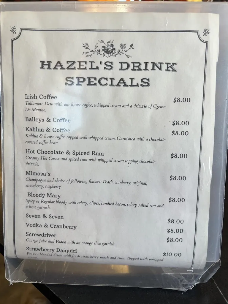 Menu_Hazel's Diner_Hebron, IL_image_old_2