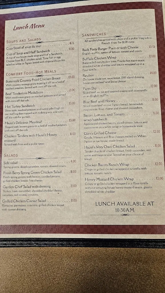 Menu_Hazel's Diner_Hebron, IL_image_old_3