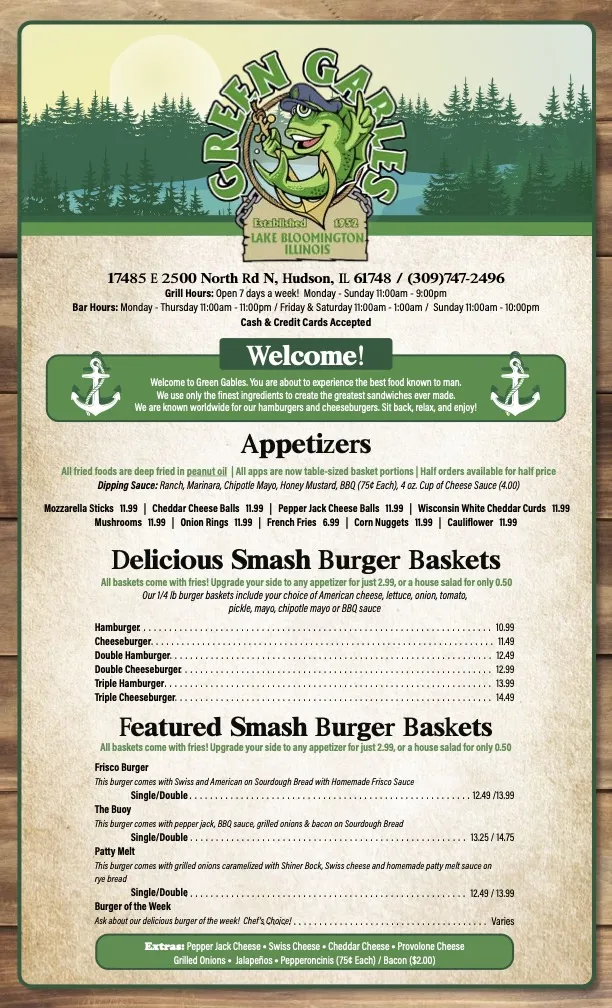Menu_Green Gables Bar & Grill_Hudson, IL_image_old_2