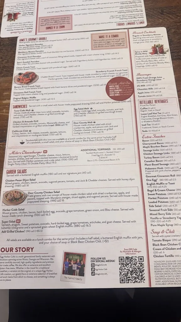 Menu_Egg Harbor Cafe_Hinsdale, IL_image_old_2