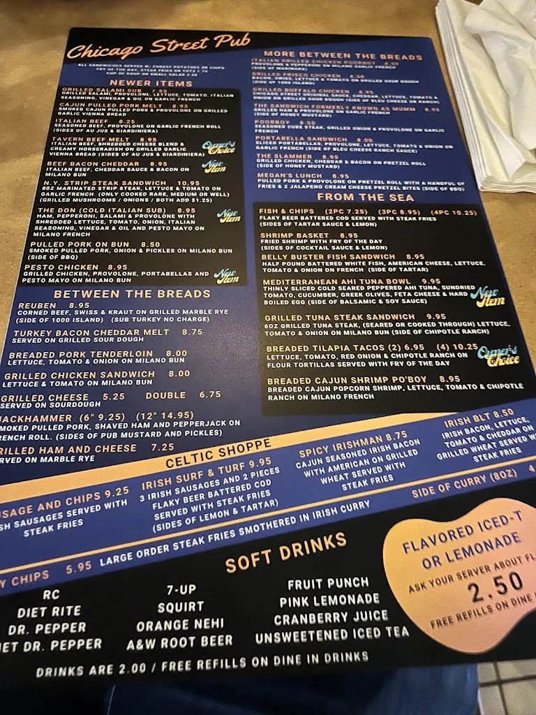 Menu_Chicago Street Pub_Joliet, IL_image_old_3